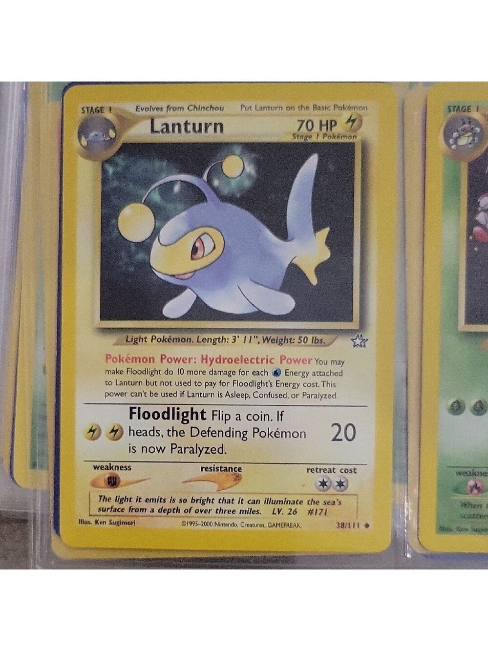 Pokemon Lanturn Card